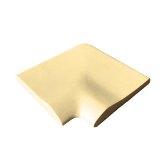Aquazone Угловой копинговый камень Aquazone 250x300x50-25 мм, бежевый, уценка Славута
