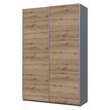 Фото - Шафа купе Doros G-Caiser Графіт Дуб Евок 2 ДСП 160х60х240 (42005074) Шафа купе Doros G-Caiser Графіт Дуб Евок 2 ДСП 160х60х240 (42005074)
