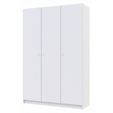 Шафа для одягу Doros Promo Білий/Білий 3 ДСП 135х48х204 (44900197)