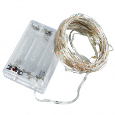 Светодиодная гирлянда-нить на батарейках Decorative Light синяя 10м 100LED 218-21526967