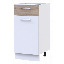 Кухня Doros Лея НЯ82_40 низ узкая Белый/Дуб Сонома ДСП 40х46.6х82 (81359337.6)