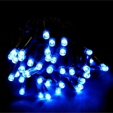 Світлодіодна гірлянда Led на 200 світлодіодів 16 м зелений дріт Синя