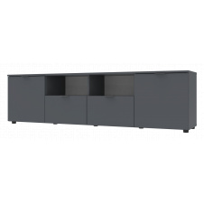 Комод Doros Рон 7 Графіт 2 фасади 2 шухляди 180х38х50 (44900234)