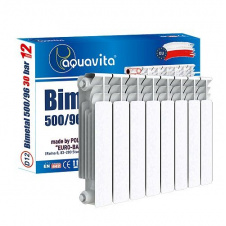 Секция радиатора биметаллического AQUAVITA 500/100 D12, 30 бар