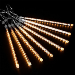 Світлодіодна гірлянда "Таючі бурульки" для новорічного декору Xmas Sticks 8Led паличок по 50см світло ламп-Теплий білий від мережі 220В Дніпро
