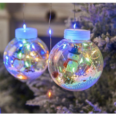 Гирлянда MHZ Xmas M-1 Copper curtain ball lamp 7257 Снеговик разноцветная Рівне