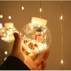 Гирлянда MHZ Xmas M-1 Copper curtain ball lamp 7257 Снеговик разноцветная Рівне