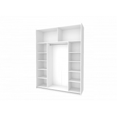 Шкаф купе G-Caiser Doros Белый/Дуб Эвок 2 ДСП / 3 части 180х60х240 (42005019) Костополь