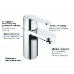 Смеситель Для Раковины Grohe Get 32883000 Білгород-Дністровський