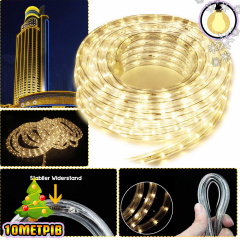 Світлодіодна гірлянда-шланг Xmas Rope light для новорічного декору вулиці 10м світло LED - Теплий білий Черкаси
