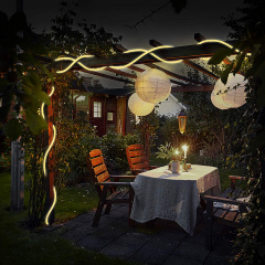 Світлодіодна гірлянда-шланг Xmas Rope light для новорічного декору вулиці 10м світло LED - Теплий білий Черкаси