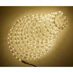 Світлодіодна гірлянда-шланг Xmas Rope light для новорічного декору вулиці 10м світло LED - Теплий білий Черкаси