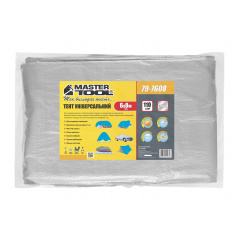 Тент MASTERTOOL 6х8 м 110 г/м² Silver (79-7608) Доманівка