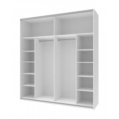 Шкаф купе G-Caiser Doros Белый / Тахо вставка Антрацит 2 ДСП 220х60х240 (42001009) Хмельник