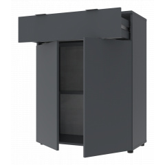 Комод Doros Рон 2 2 фасады 1 шухляда Графит 80х38х100 (41516004) Березно