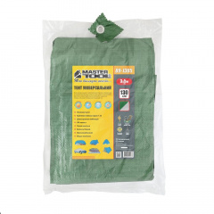 Тент двусторонний MASTERTOOL 3х5 м 130 г/м² Khaki and silverо (89-1305) Херсон