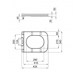 Сиденье Для Унитаза Qtap Nando С Микролифтом Slim Qt12991222Aw Мукачево