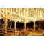 Світлодіодна гірлянда "Таючі бурульки" для новорічного декору Xmas Sticks 8Led паличок по 50см світло ламп-Теплий білий від мережі 220В Дніпро