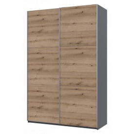 Шафа купе Doros G-Caiser Графіт Дуб Евок 2 ДСП 160х60х240 (42005074)