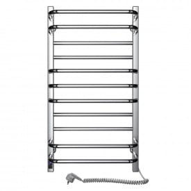 Электрический полотенцесушитель SANTAN Лестница Грандис 480х800 нержавеющая сталь, Sensor, правосторонний