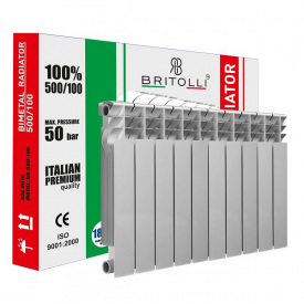 Секция радиатора биметаллического 500/100 BRITOLLI D13 30бар