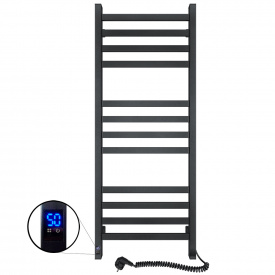 Электрический полотенцесушитель SANTAN Лестница Авангард 480х1200 черный, Sensor, правосторонний