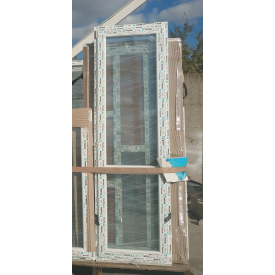 Дверь входная стеклянная 700х2200 мм монтажная ширина 60 мм профиль WDS Ekipazh Ultra 60