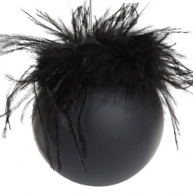 Новогодний шар Flora D-10 см Черный (12648)