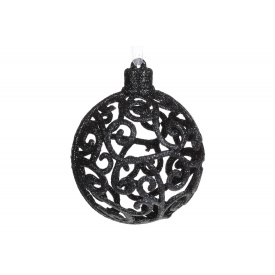 Шар новогодний BonaDi Ажурный D-8 см Черный (788-841)