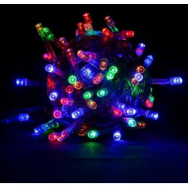 Світлодіодна гірлянда Led на 100 світлодіодів 8 м зелений провід Мультицвет