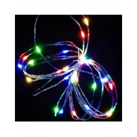 Світлодіодна гірлянда нитка Led Краплі роси на 50 світлодіодів + USB підключення 5 м Мультицвет