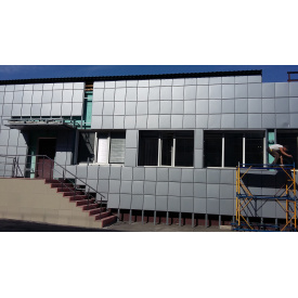 Установка системи навісного вентильованого фасаду