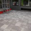 Тротуарна плитка LineBrook Модерн Грейс 60 мм бетонна бруківка без фаски сіра Цумань