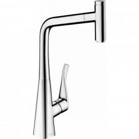 Змішувач для кухні Hansgrohe Metris Select M71 320 з витяжним шлангом