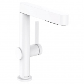Змішувач для умивальника Hansgrohe Finoris Finoris 230 з поворотним виливом білий