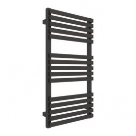 Електрична рушникосушка Terma Quadrus Slim One 450x870 чорна матова П