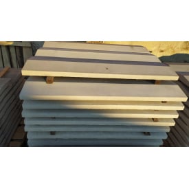 Крышка на забор 1000х210х38 мм серая