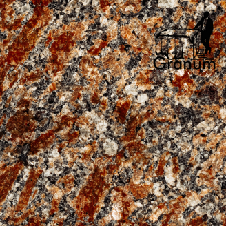 Полнопиленая брусчатка из гранита 20х10х5 Красный камень Капустинский гранит Индивидуальные размеры. Granum