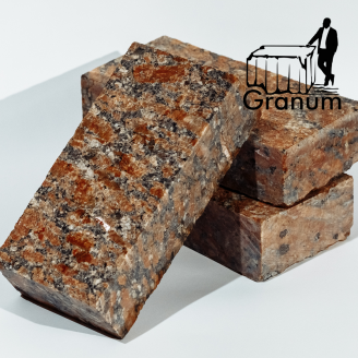 Брусчатка из красного камня (Капустинского гранита) Полнопиленная 20х10х3 см + индивидуальные размеры. Granum