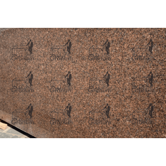 Плиты из коричневого камня (Жадковский гранит) 50х30 см + индивидуальные размеры. Granum