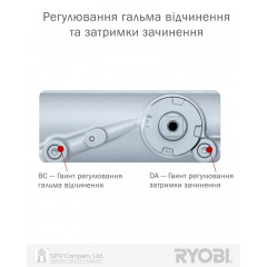 Доводчик накладний RYOBI 4550 (Японія) на двері вагою до_200кг та шириною 1600мм Самбір