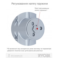 Доводчик накладний RYOBI 4550 (Японія) на двері вагою до_200кг та шириною 1600мм Самбір