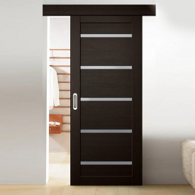 Розсувні двері купе Ліра Венге 600х900х2000 мм 