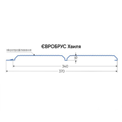 Металлический сайдинг Евробрус Волна Thyssen Krupp 0,50 мм Pladur wrinkle Лозовая