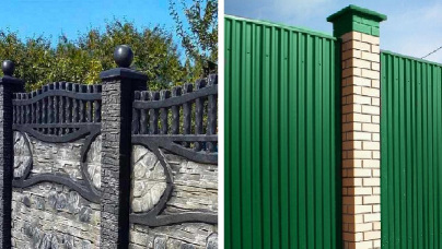 Какой забор лучше и выгоднее: бетонный или профнастил?