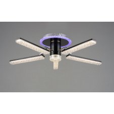 Люстра светодиодная акриловая Sirius B YH1008/5 GD+BK 66W