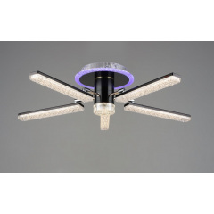 Люстра светодиодная акриловая Sirius B YH1008/5 GD+BK 66W Токмак