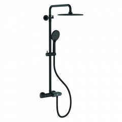 Душевая колонна c термостатическим смесителем KB-55014-05 Black (Цвет черный, лейка 25*25), Чехия Суми