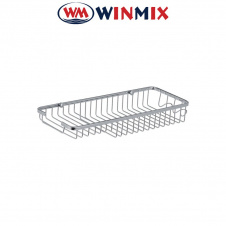 Полка-решетка с мыльницей и 2 крючками Winmix LR338 (LL1456)