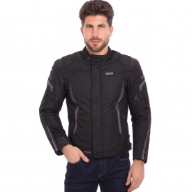 Мотокуртка текстильная с защитой NERVE MS-0113-BK XXXL-52-54 Черный PT1506